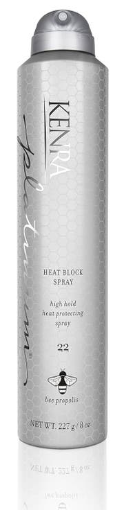 22 Platinum Heat Block Spray 8 oz