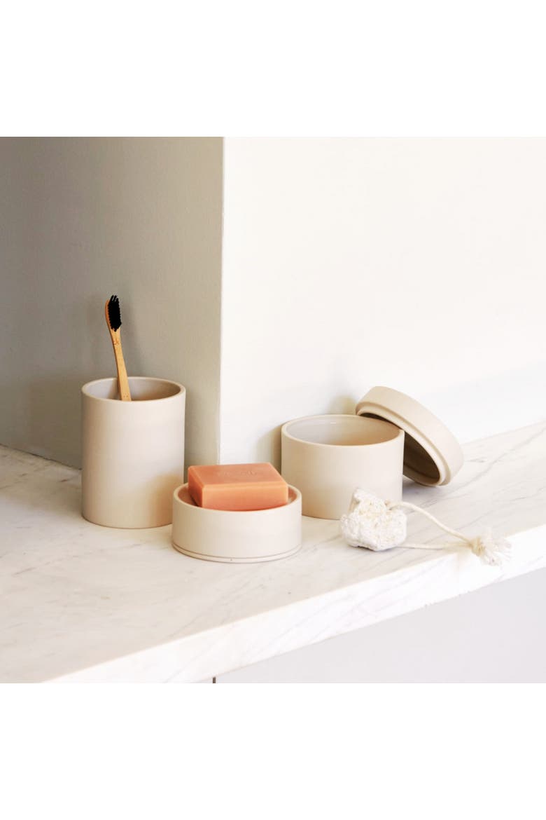 Sabia Soap Dish - Bathroom Accessories - 10cm x 4cm, Alternate, color, Sand