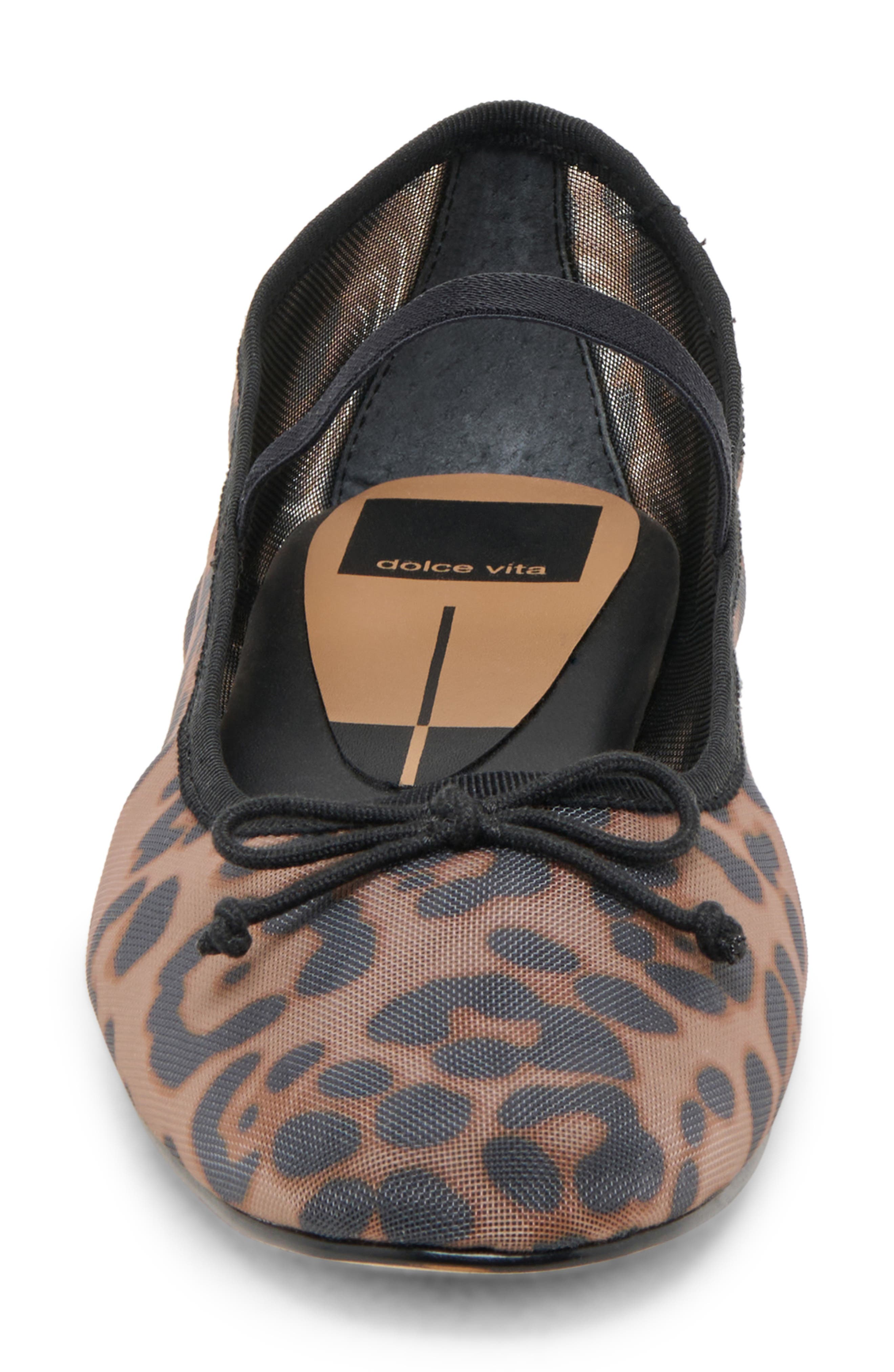Dolce Vita Cadel Mary Jane Flat, Alternate, color, Dark Leopard Mesh