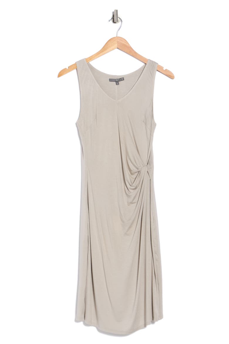 Side Twist Tank Dress, Alternate, color, STONE