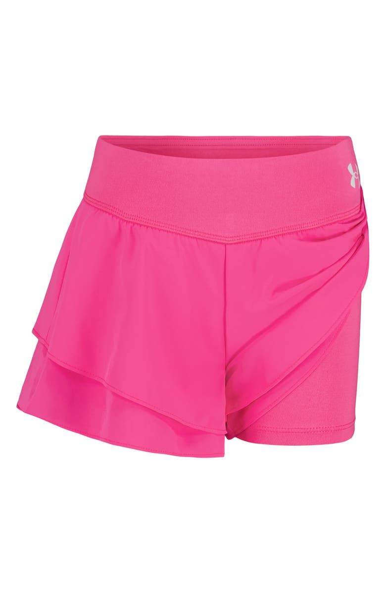 Under Armour Kids' Flare Shorts, Alternate, color, Pink Rave