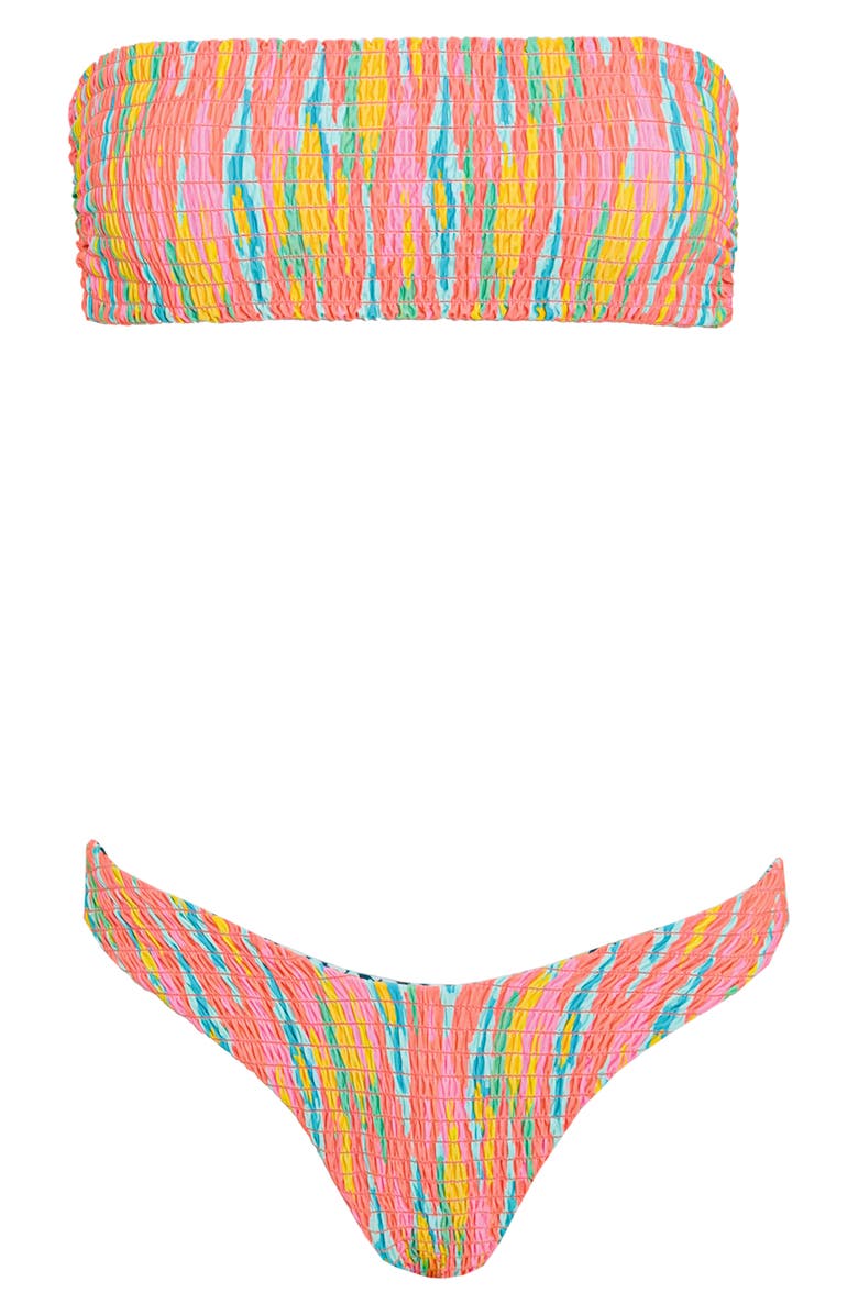Maaji Mystic Ikat Splendor Reversible Bikini Bottoms, Alternate, color, Light Pastel Red Multi
