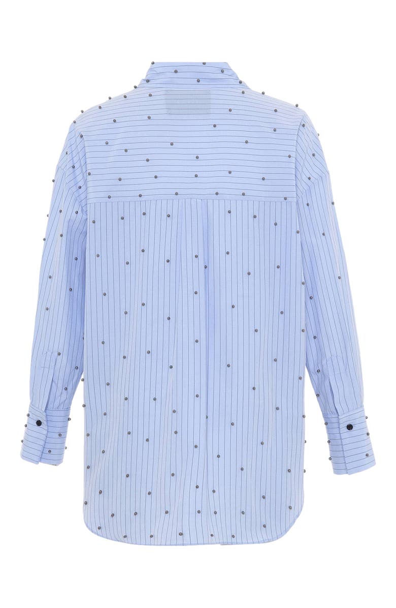 THEO The Label Echo Pearly Shirt, Alternate, color, Sand/Pearl