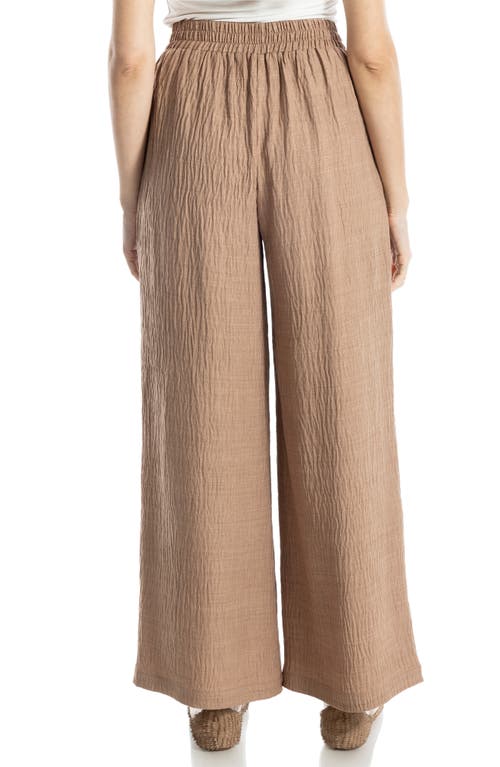 Max Studio Textured Woven Wide Leg Pants