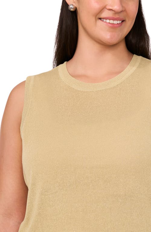 Halogenr Halogen(r) Crewneck Sleeveless Sweater In Soft Sage