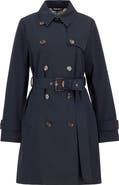 Barbour Greta Belted Water Resistant Twill Trench Coat