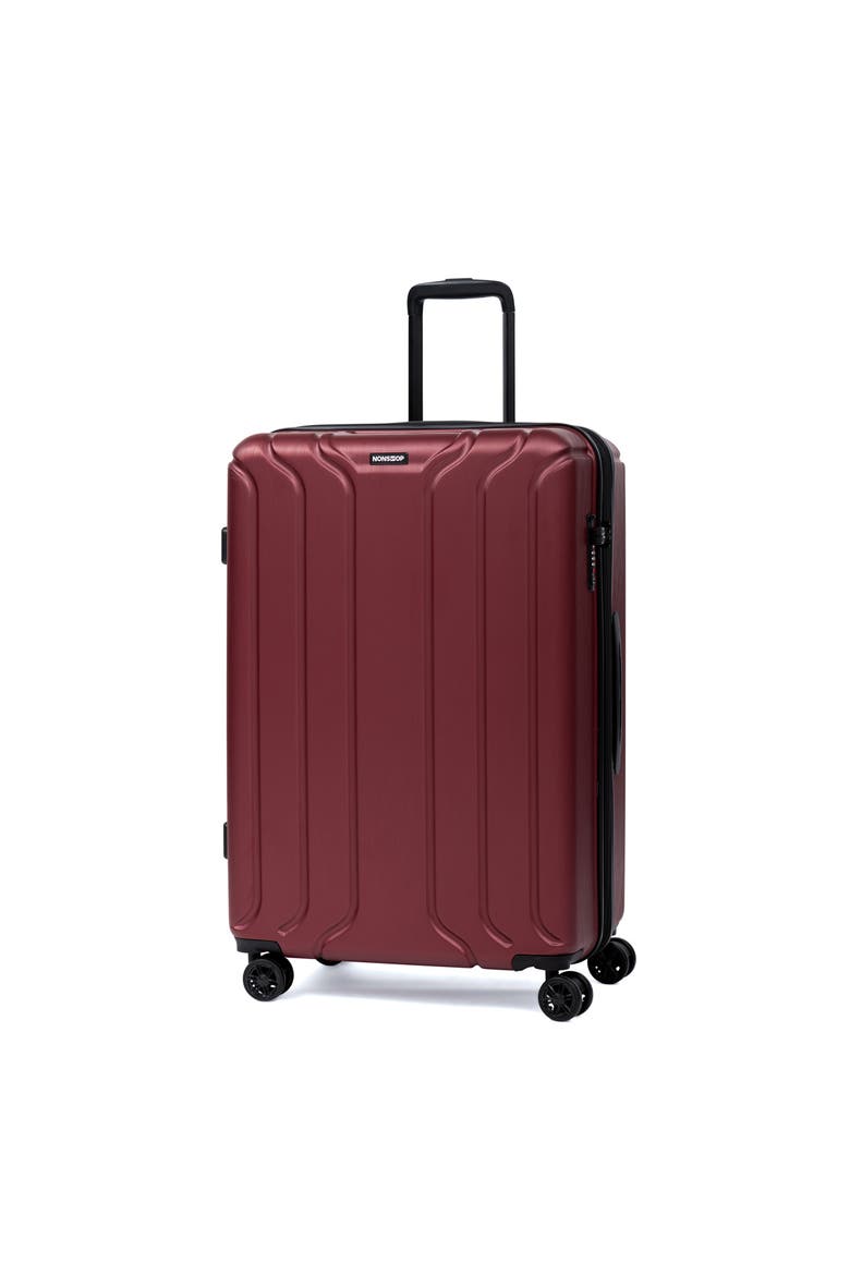 New York 3 Piece Set (20"/24"/ 28") 4 Wheel Luggage Set + 3 Packing Cubes, Alternate, color, Burgundy