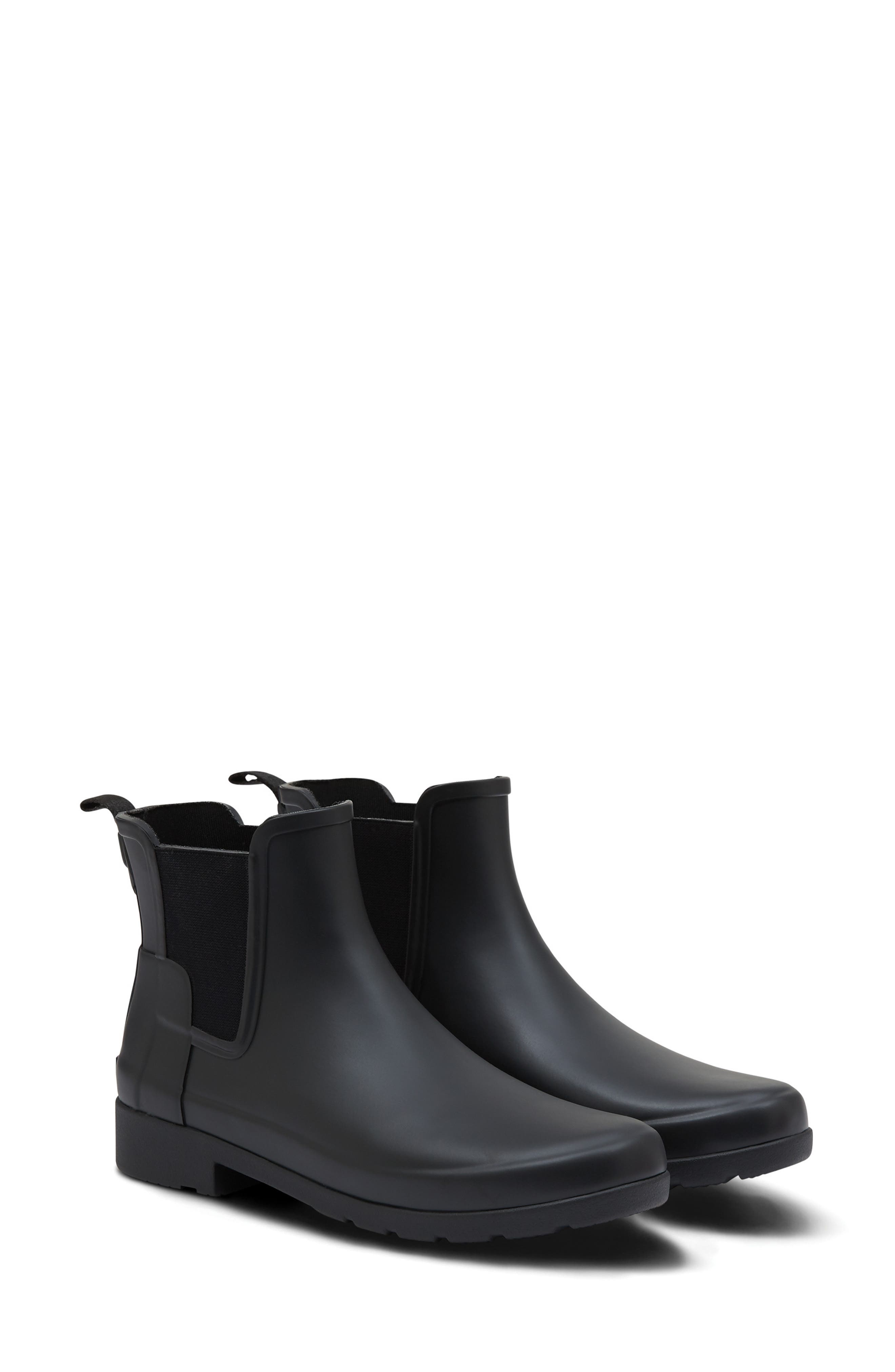 Refined Chelsea Boot, Main, color, BLACK