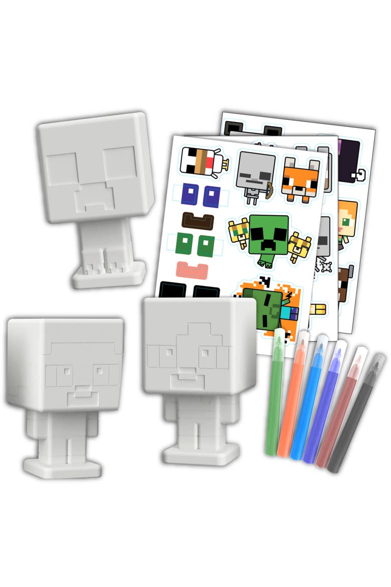 3 In 1 Activity Set, Minecraft Craft Kit, 3 DIY Creations, Kids 6+, Alternate, color, Multicolored