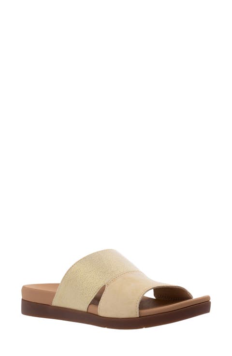 Dawn Shimmer Slide Sandal