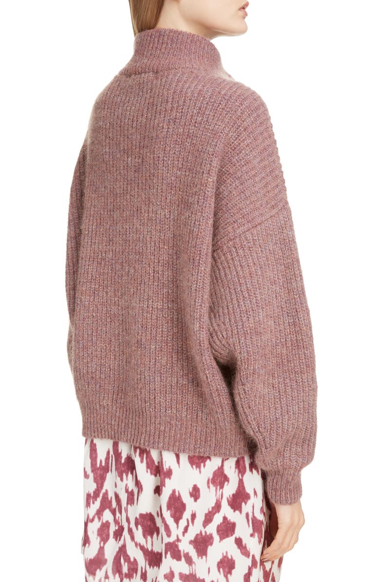 Isabel Marant Étoile Myclan Quarter Zip Sweater, Alternate, color, 