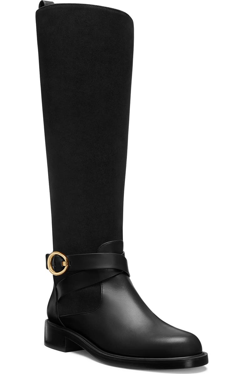 Stuart Weitzman Benni Riding Boot, Main, color, Black