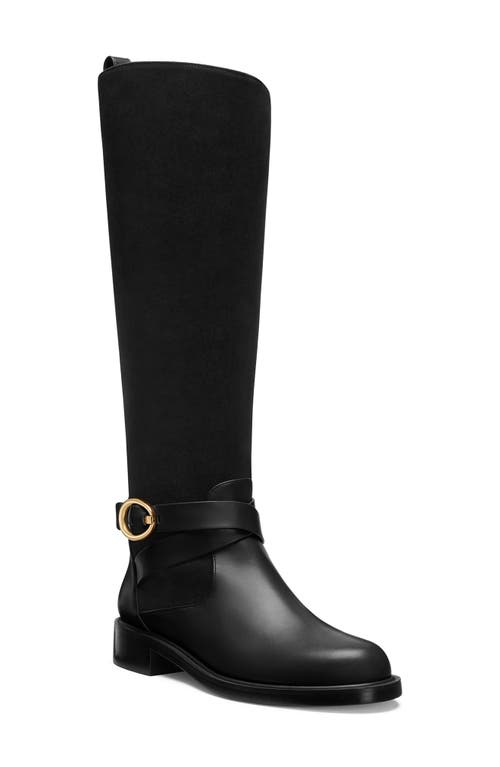 Stuart Weitzman Benni Riding Boot In Black