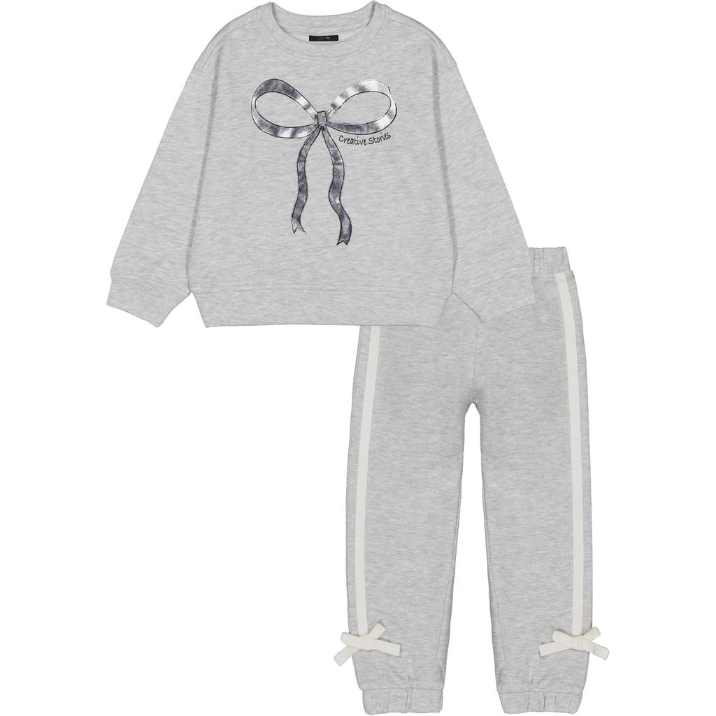 Joe's Jeans Bow Pullover & Joggers In Gray