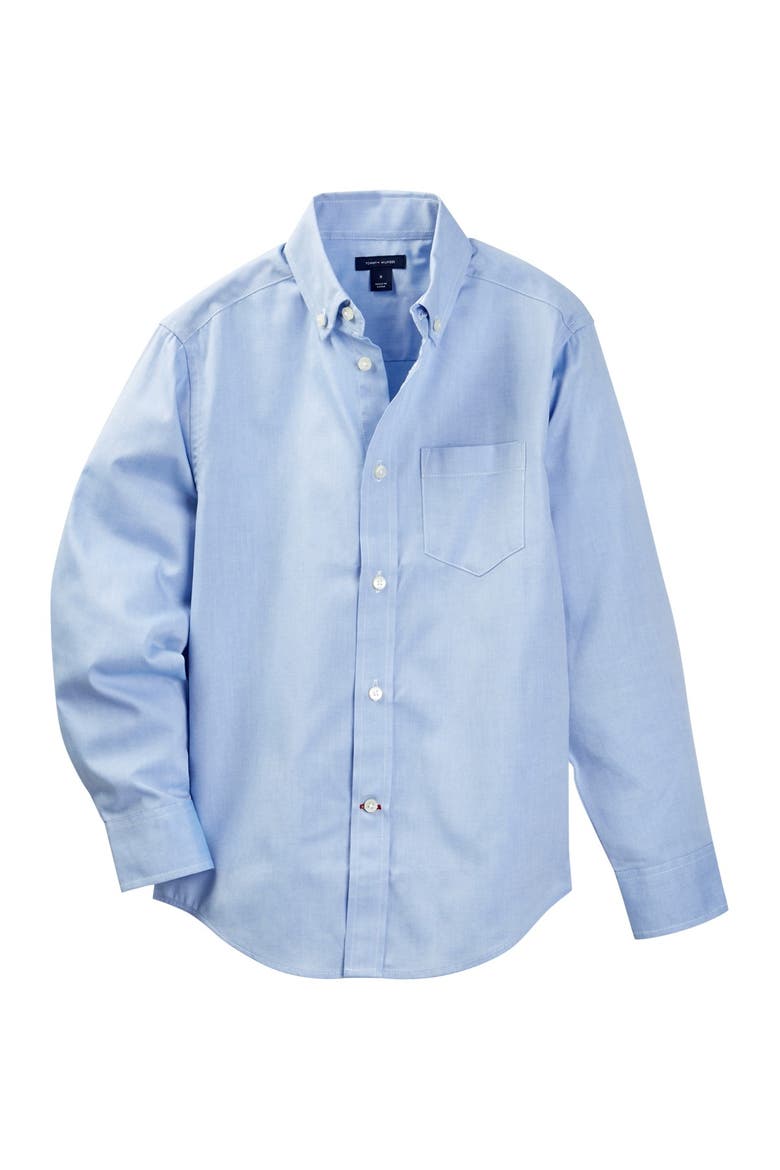 Pinpoint Oxford Shirt, Main, color, MED BLUE