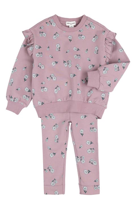 Elderberry Argyle Print Fleece Dress