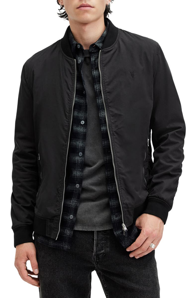 AllSaints Bassett Bomber Jacket, Alternate, color,