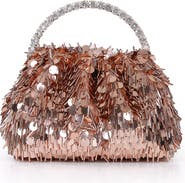 Jewel Badgley Mischka Noa Mix Sequin Pouch Clutch