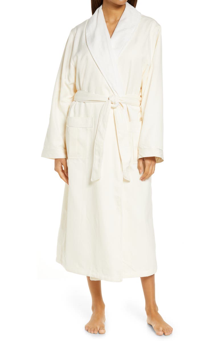 Majestic International Women's Sherbrooke Brushed Microfiber Robe, Main, color, Natural