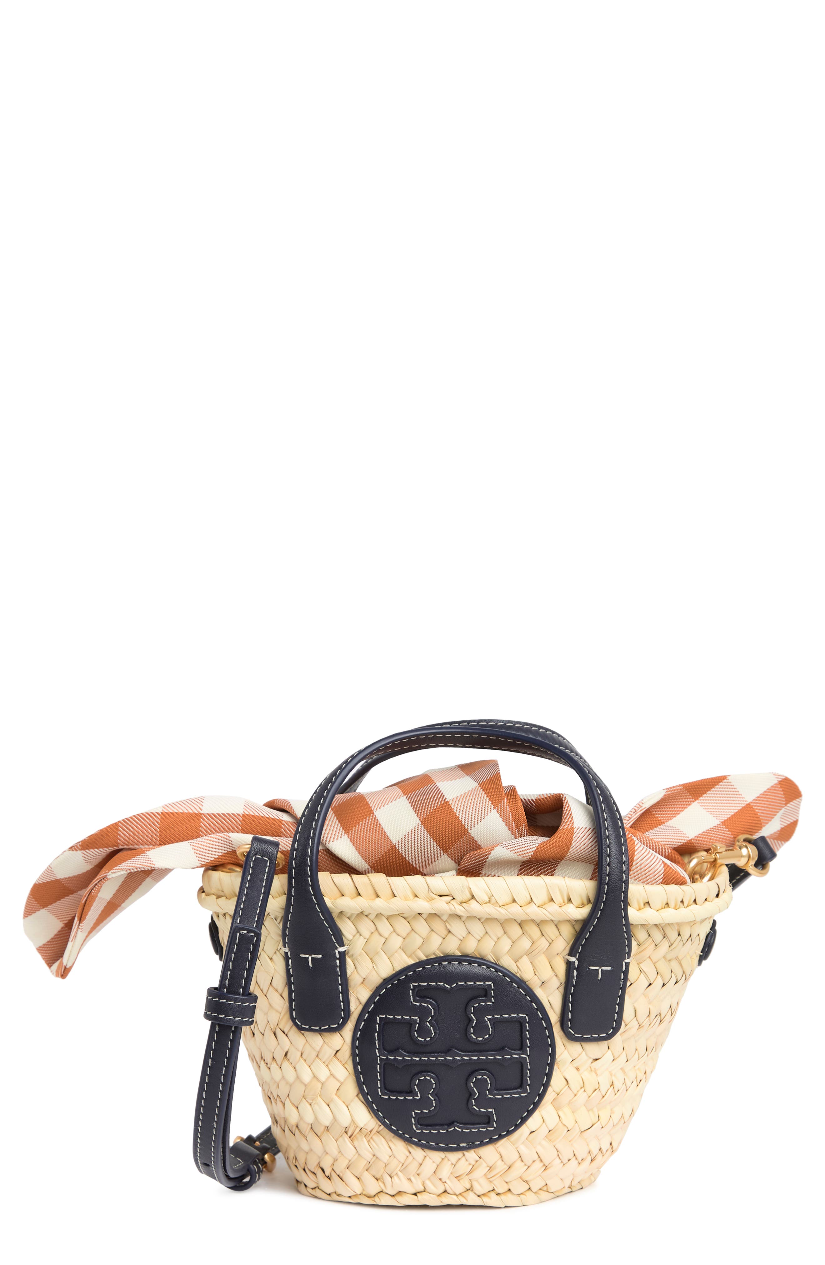 Tory Burch Ella Straw Basket Micro Bag, Main, color, 