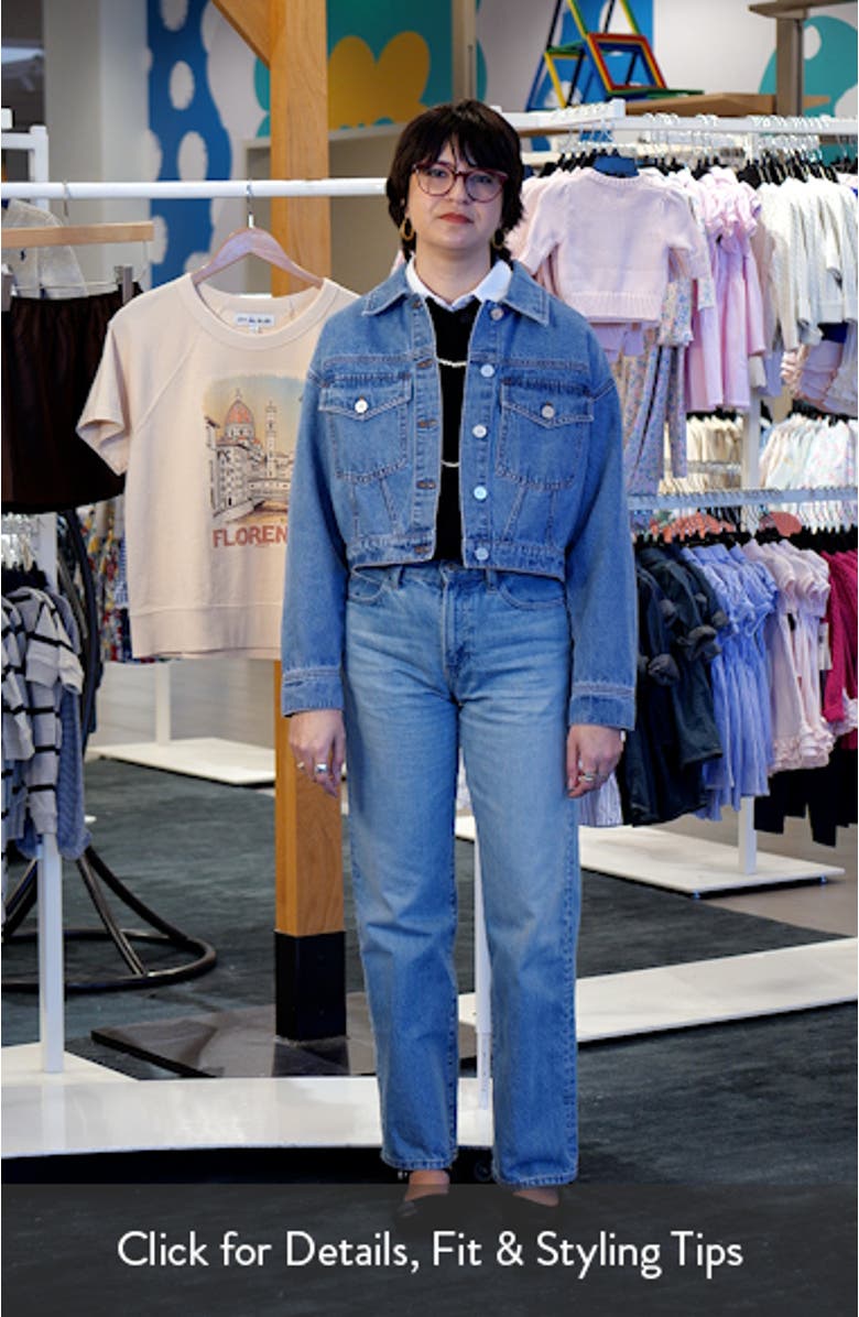 Patch Pocket Crop Denim Jacket, sales video thumbnail