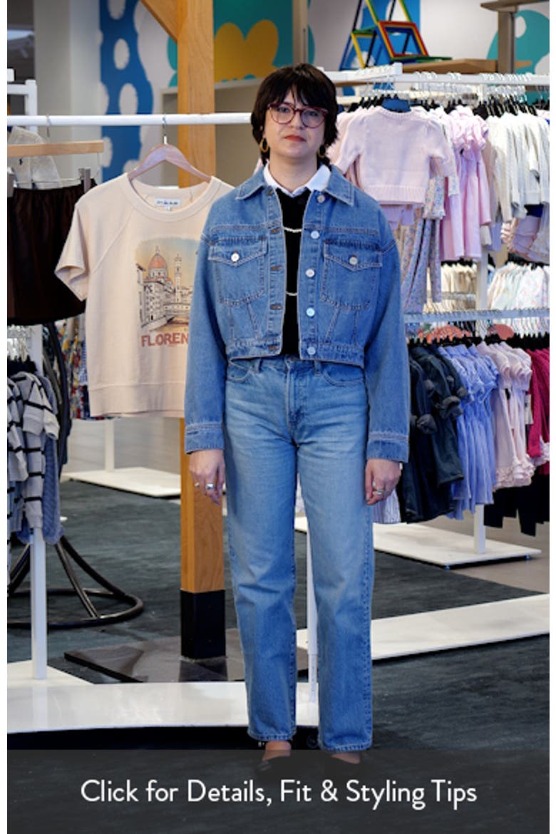 Patch Pocket Crop Denim Jacket video
