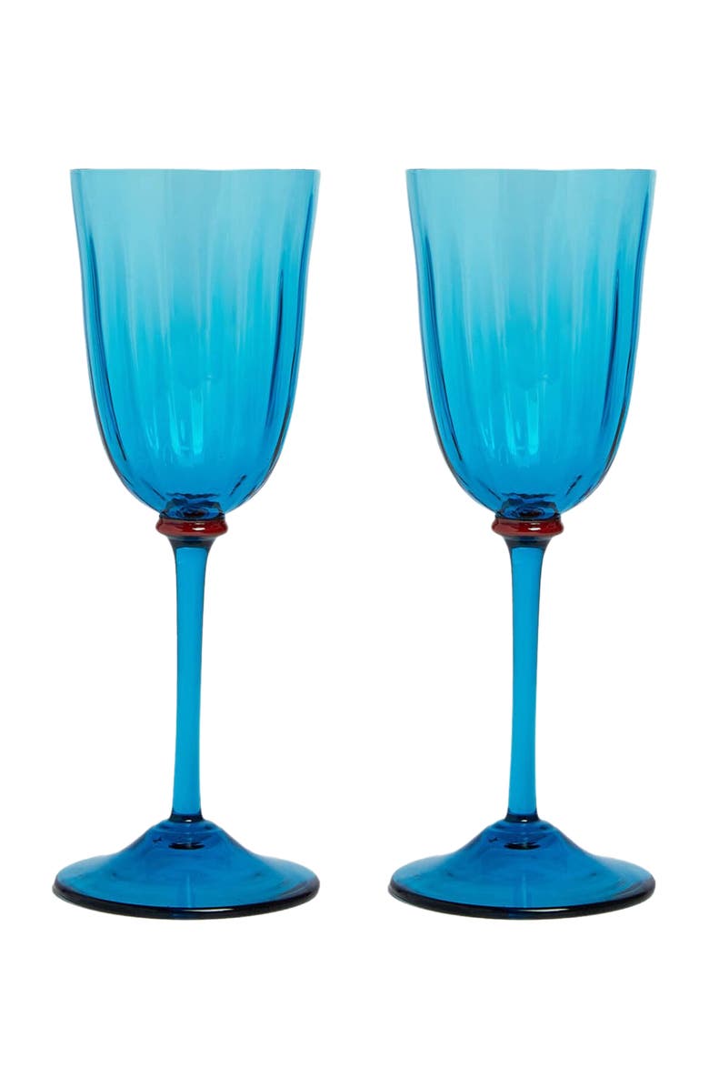 La DoubleJ Wine Rainbow Glasses Set Of 2, Main, color, 