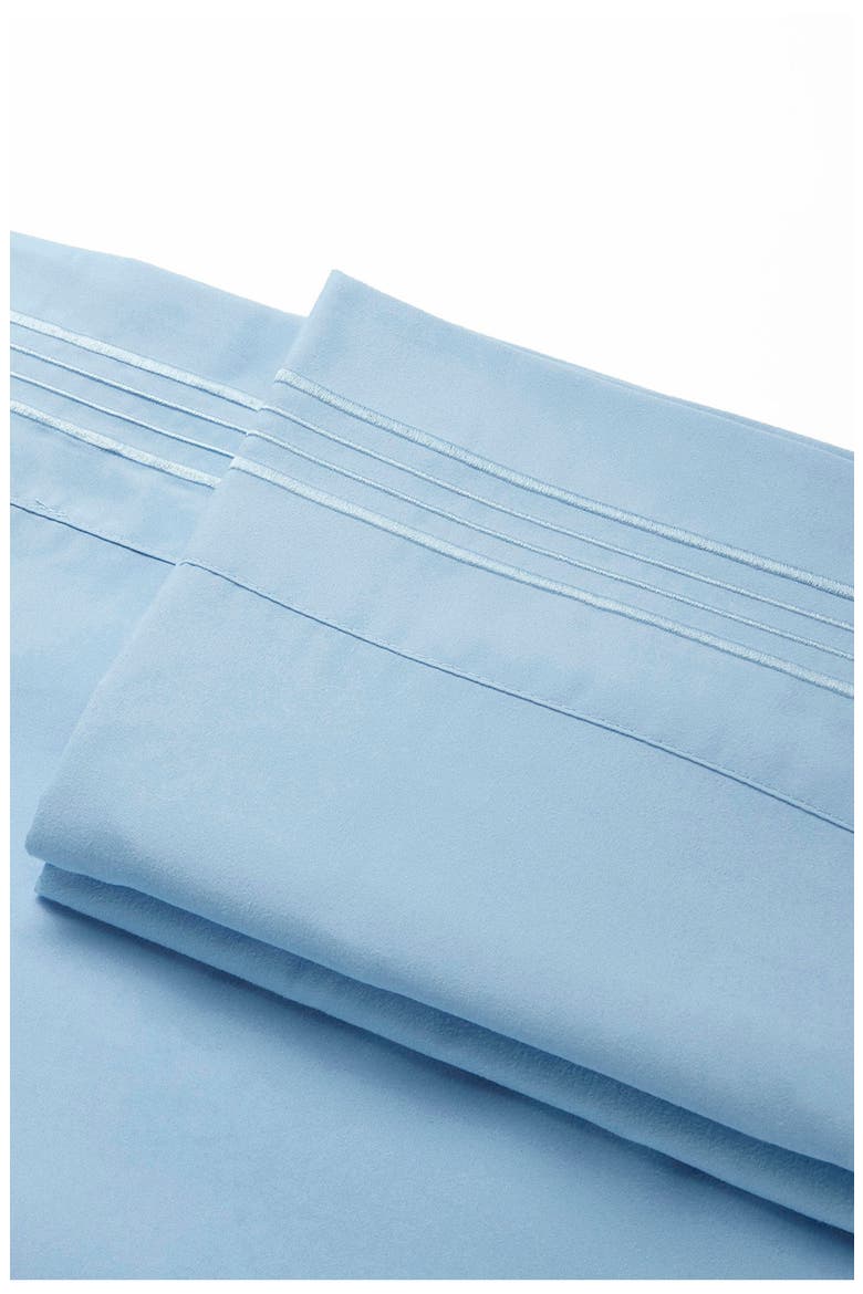 1800 Thread Count 4-Piece Queen Sheet Set, Alternate, color, BLUE