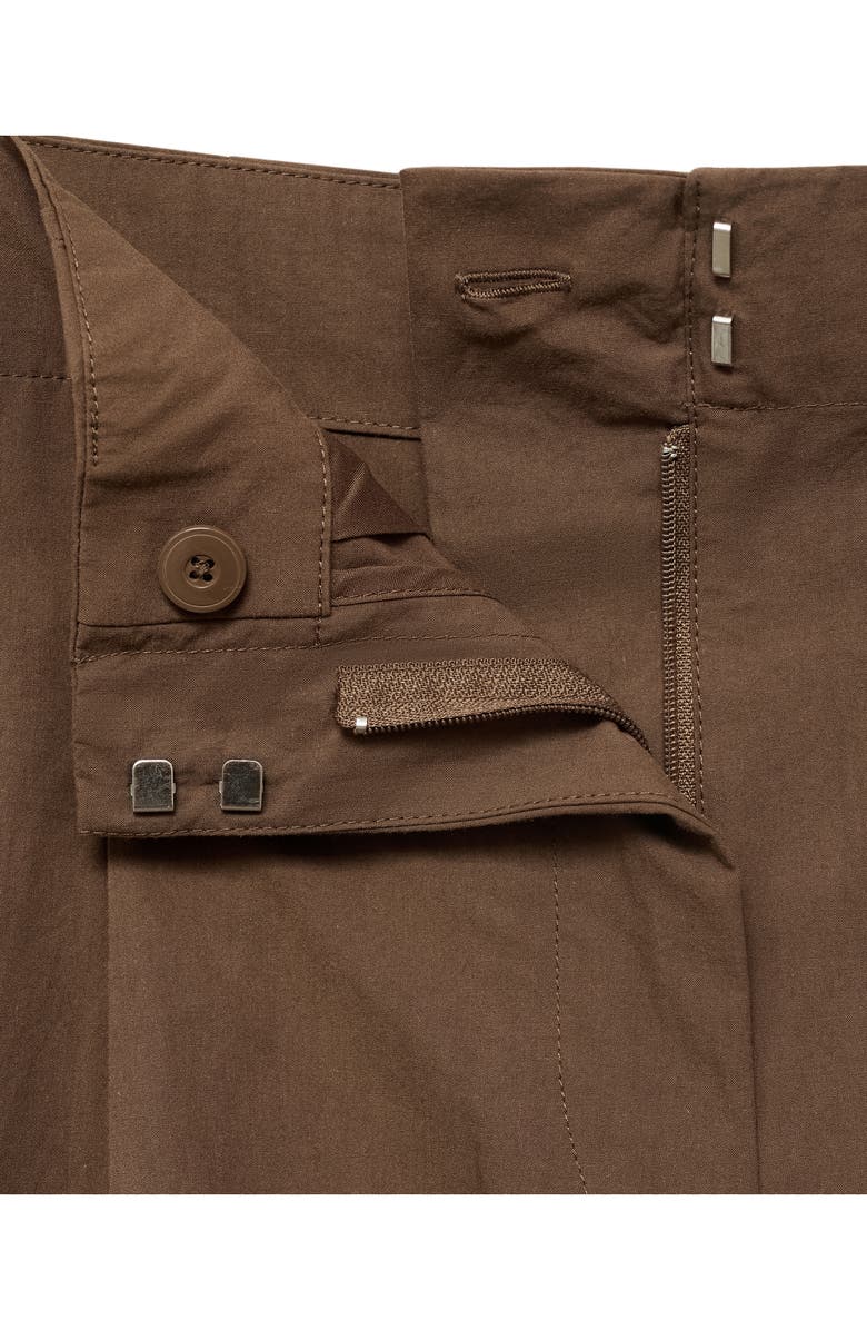 MANGO Cotton Bermuda Shorts, Alternate, color, Brown