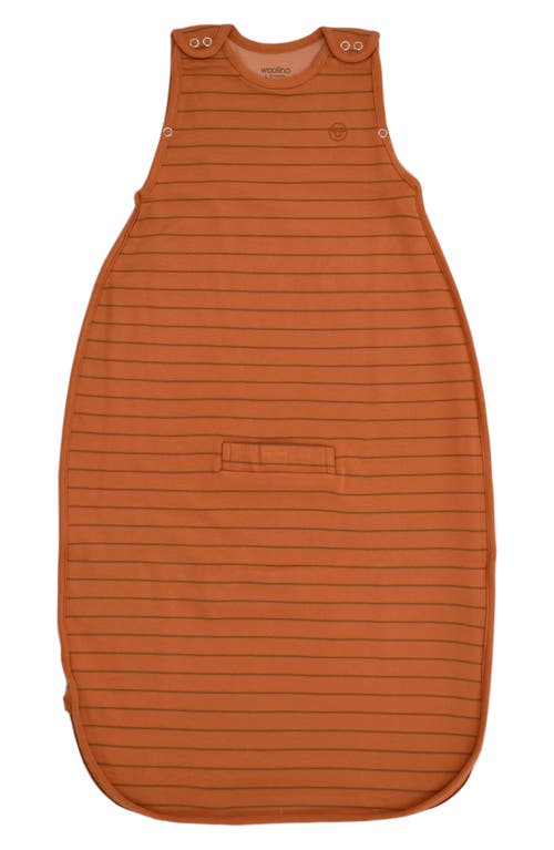 WOOLINO 4 Season Ultimate Organic Cotton & Merino Wool Wearable Blanket in Terracotta  product