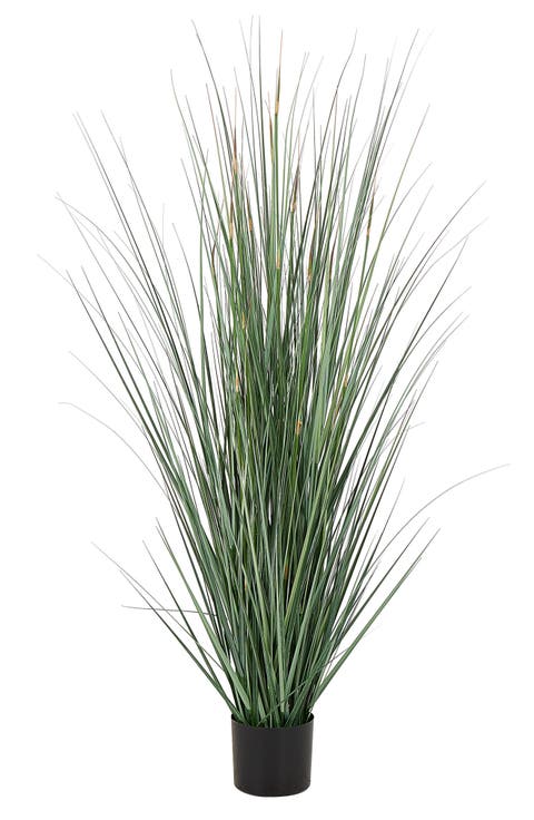 Green Faux Foliage Potted Artificial Plant