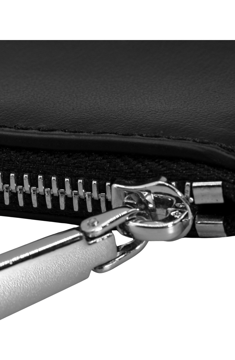 Italic Sienna Leather Tote and Albee Leather Card Holder Bundle, Alternate, color, Black