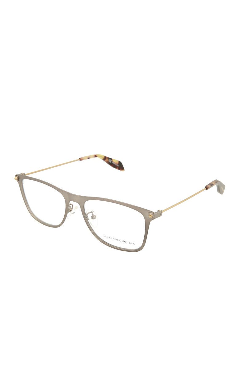 McQueen 58mm Metal Optical Frames, Alternate, color,