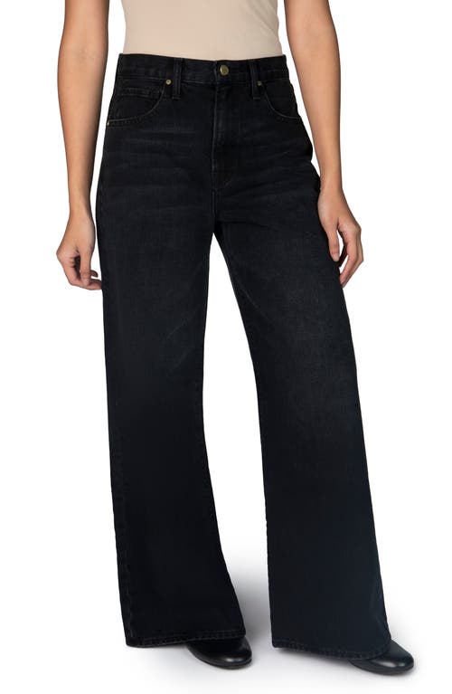 Nelle Atelier The Laura Petite Wide Leg Jean In Kohl