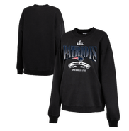 WEAR by Erin Andrews Women's WEAR by Erin Andrews Black New England Patriots Super Bowl LX Fleece Sweatshirt