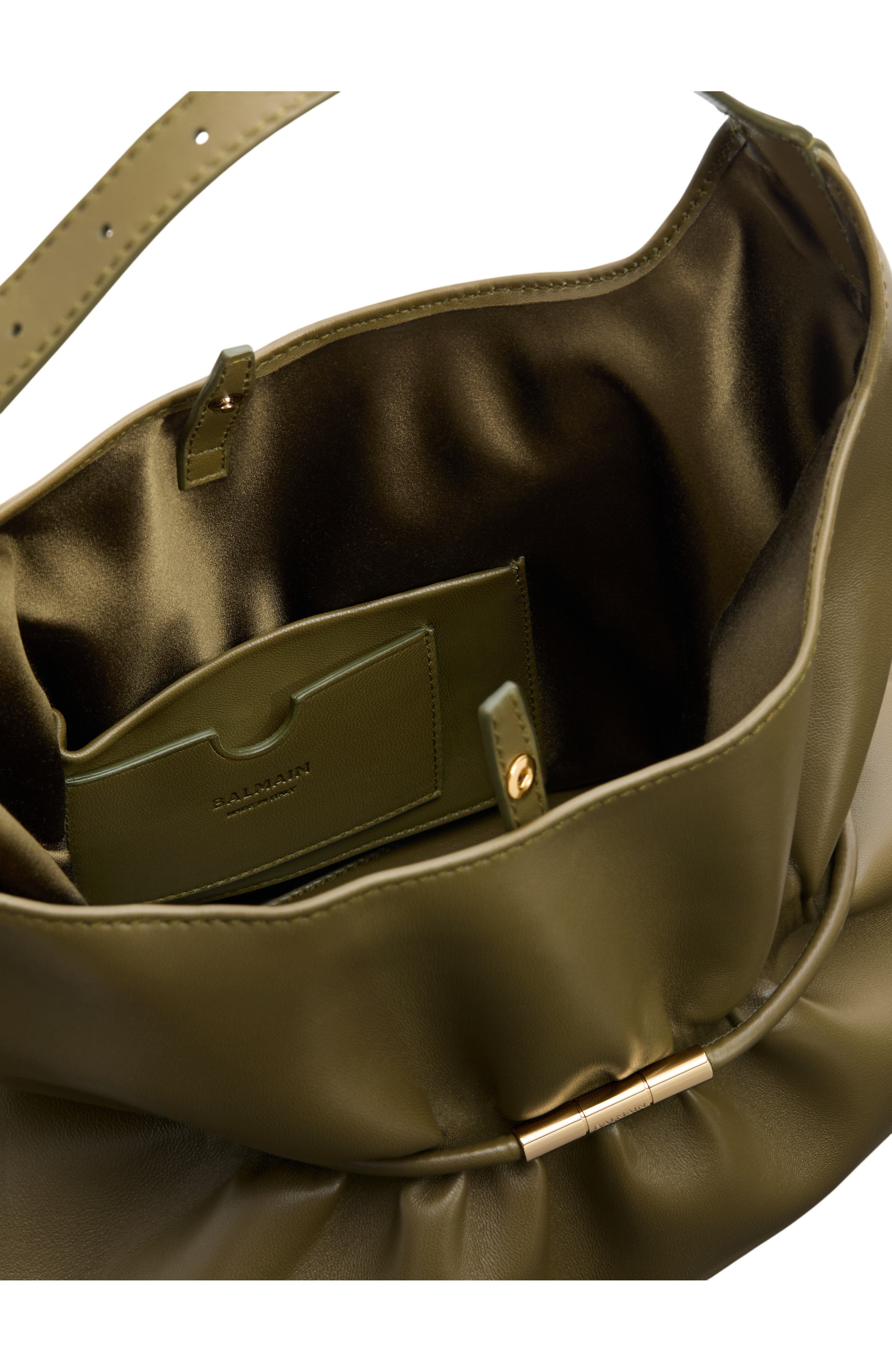 Sphynx Medium Bag in Smooth Leather, Alternate, color, green