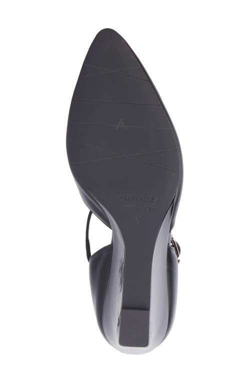 Aquatalia Penelopy Ankle Strap Pointed Toe Wedge Pump