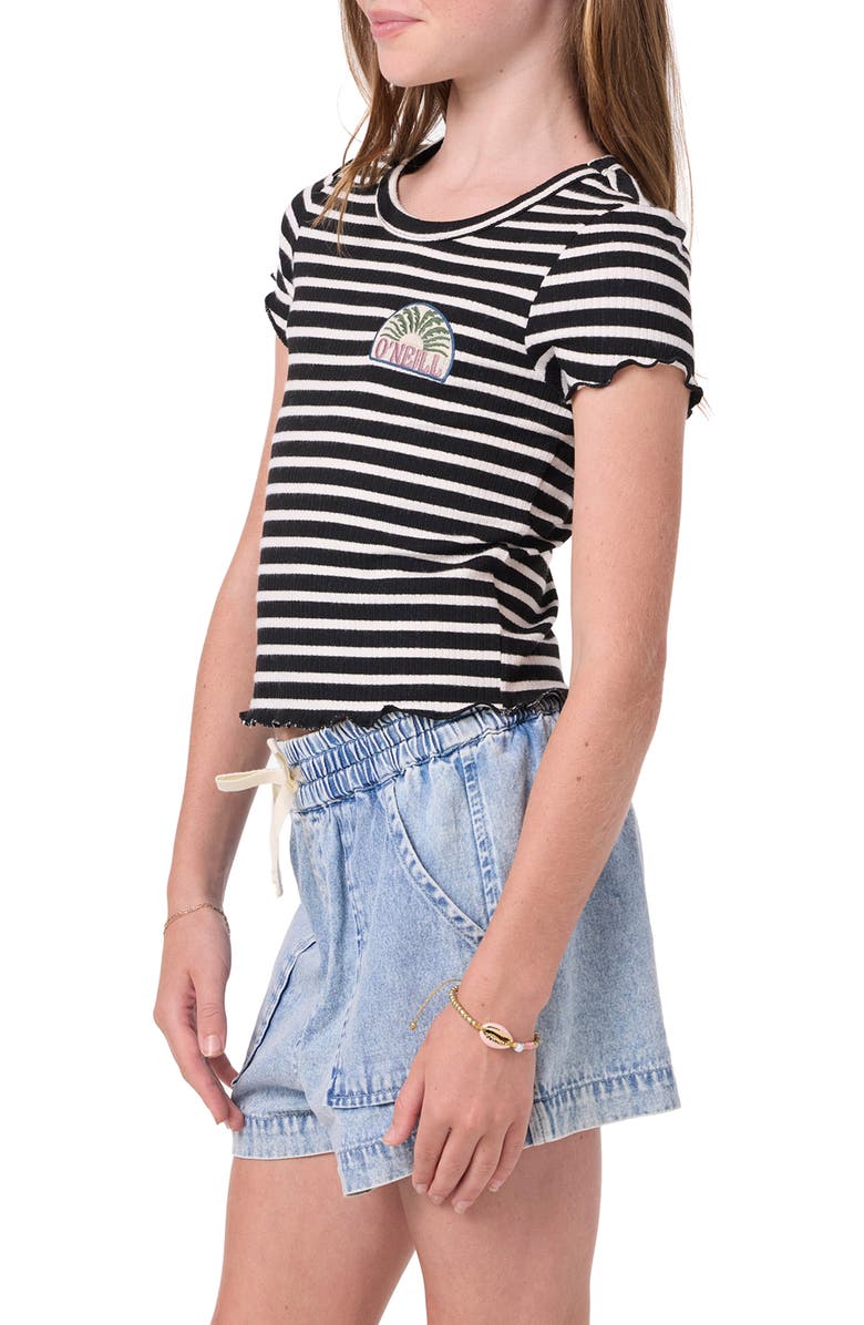 O'Neill Kids' Merrit Stripe T-Shirt, Alternate, color, Black