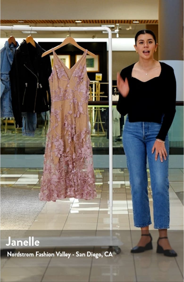 Audrey Embroidered Fit & Flare Dress