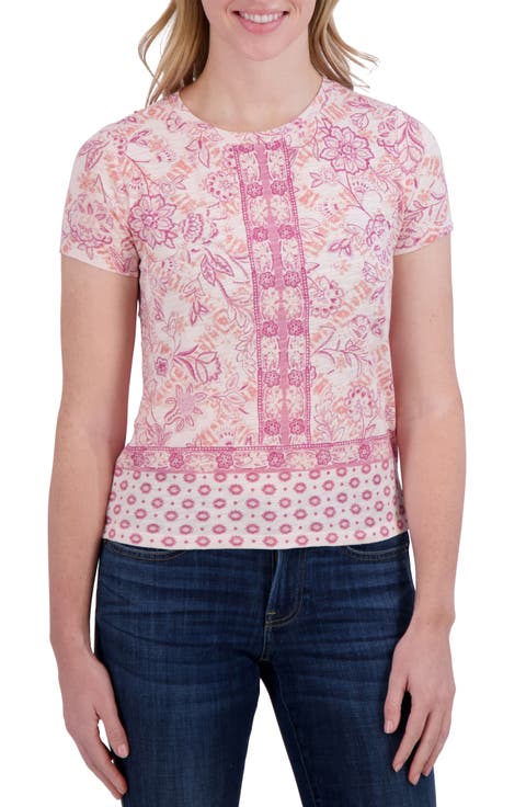 Floral Cotton & Modal T-Shirt