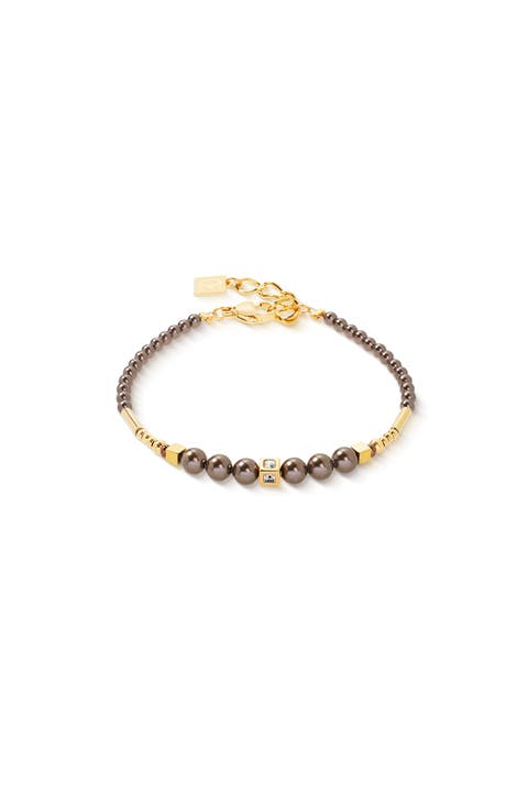 Shimmering Princess Pearls Gold Bracelet