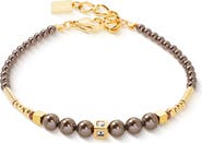 COEUR DE LION Shimmering Princess Pearls Gold Bracelet