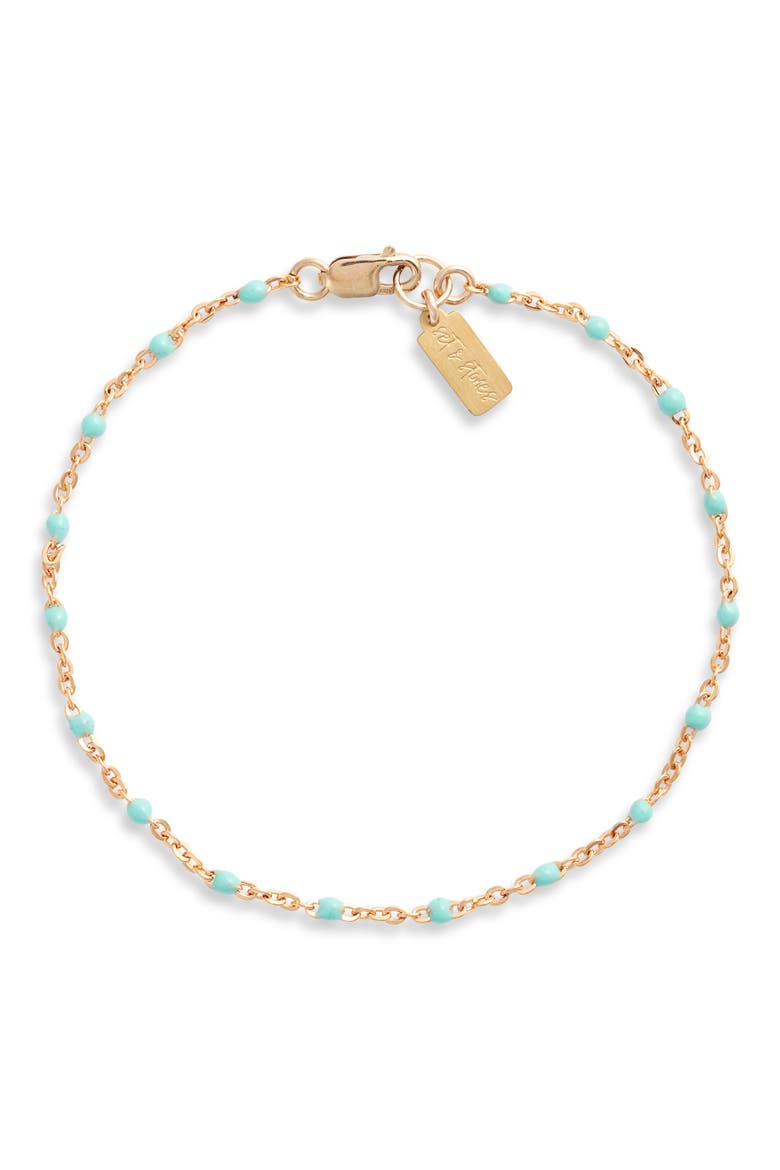 Kaz Bracelet, Main, color, GOLD/ TURQUOISE