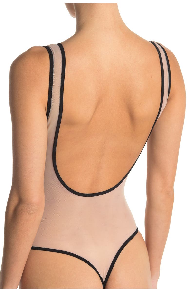 REAL UNDERWEAR Fusion Borderline Mesh Bodysuit, Alternate, color,