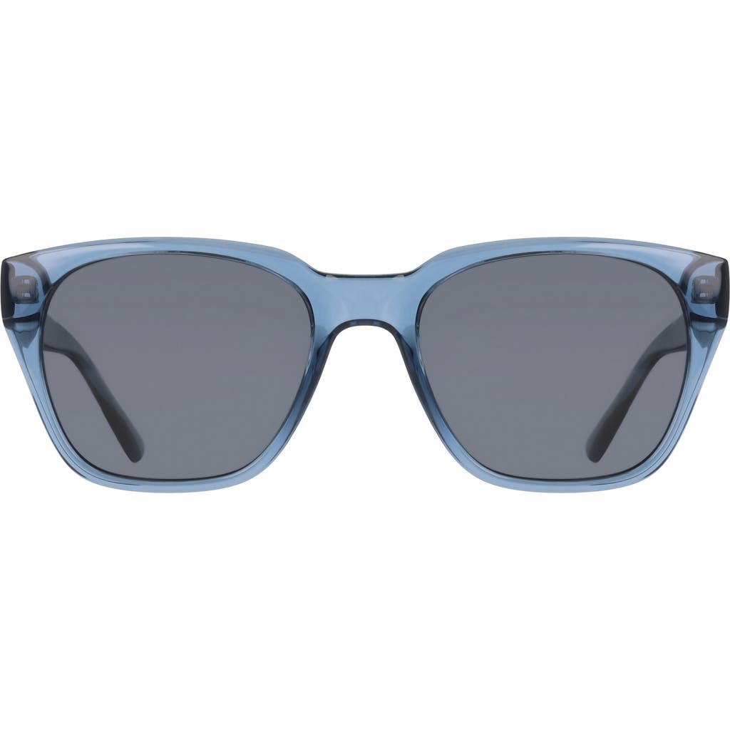Cole Haan 54mm Modified Rectangular Sunglasses In Crystal Blue