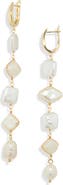 Panacea Faux Pearl Linear Drop Earrings
