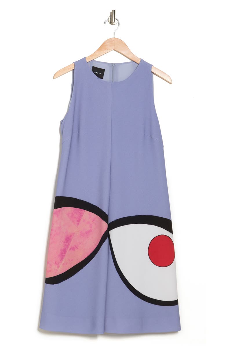 Akris Printed Sleeveless Dress, Alternate, color,