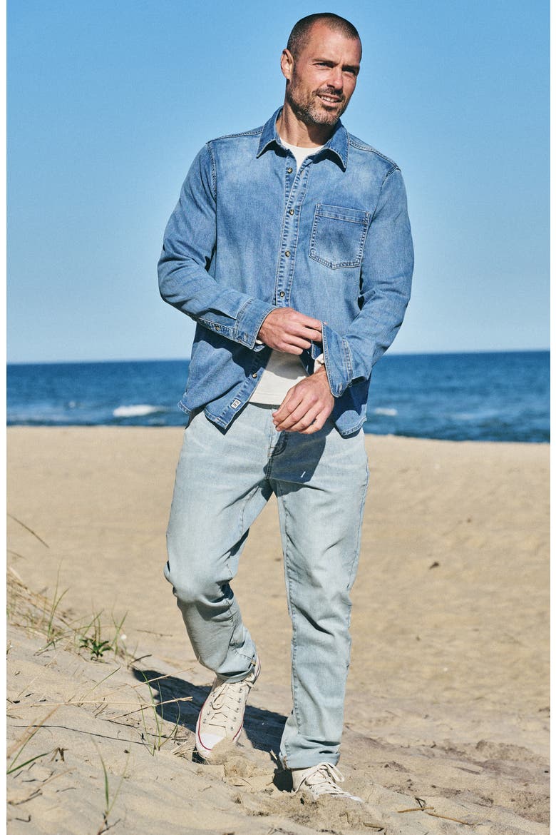 Driftwood Straight Leg Jeans, Alternate, color, LIGHT WASH