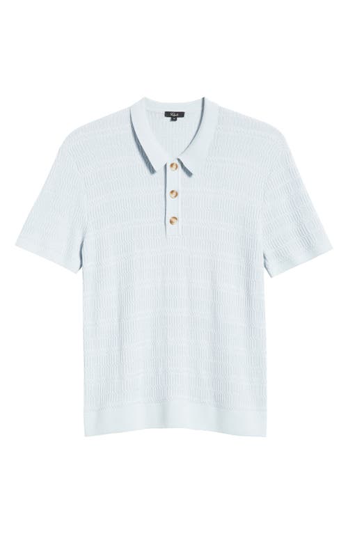 Rails Nathan Cotton Blend Polo Sweater In Blue