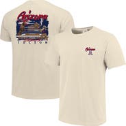 IMAGE ONE Men's Image One Natural Arizona Wildcats Comfort Colors Hand-Drawn Campus Stack T-Shirt